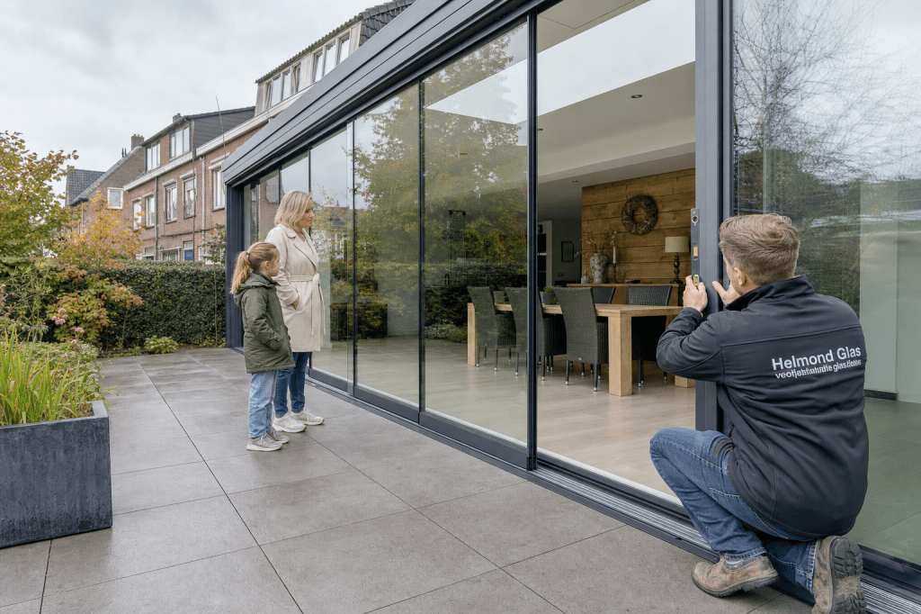 Waar moet je op letten bij het kiezen en laten plaatsen van glazen schuifwanden in Helmond (isolatie, vergunning en&nbsp;montage)?