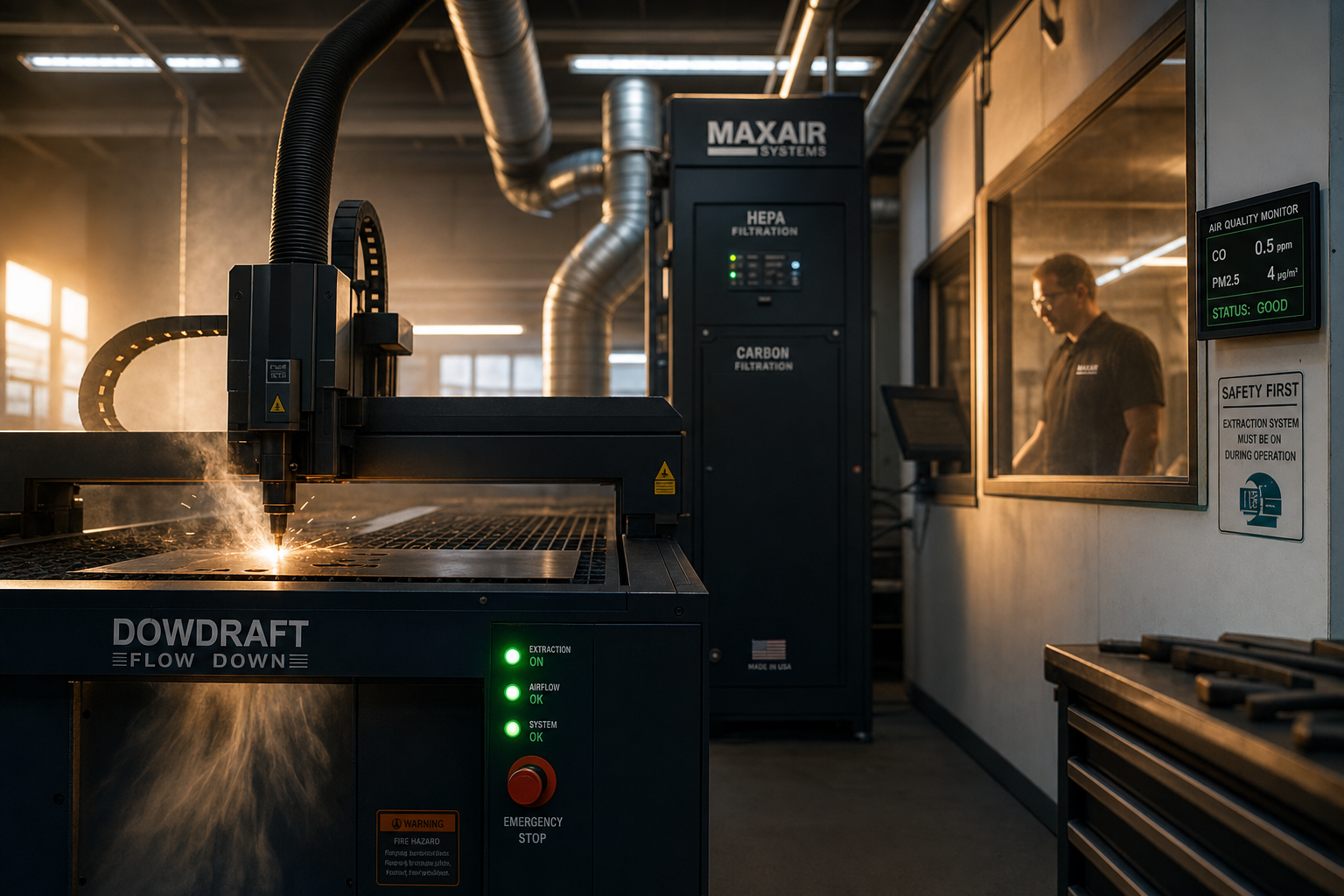 Afzuigsystemen voor lasersnijmachines