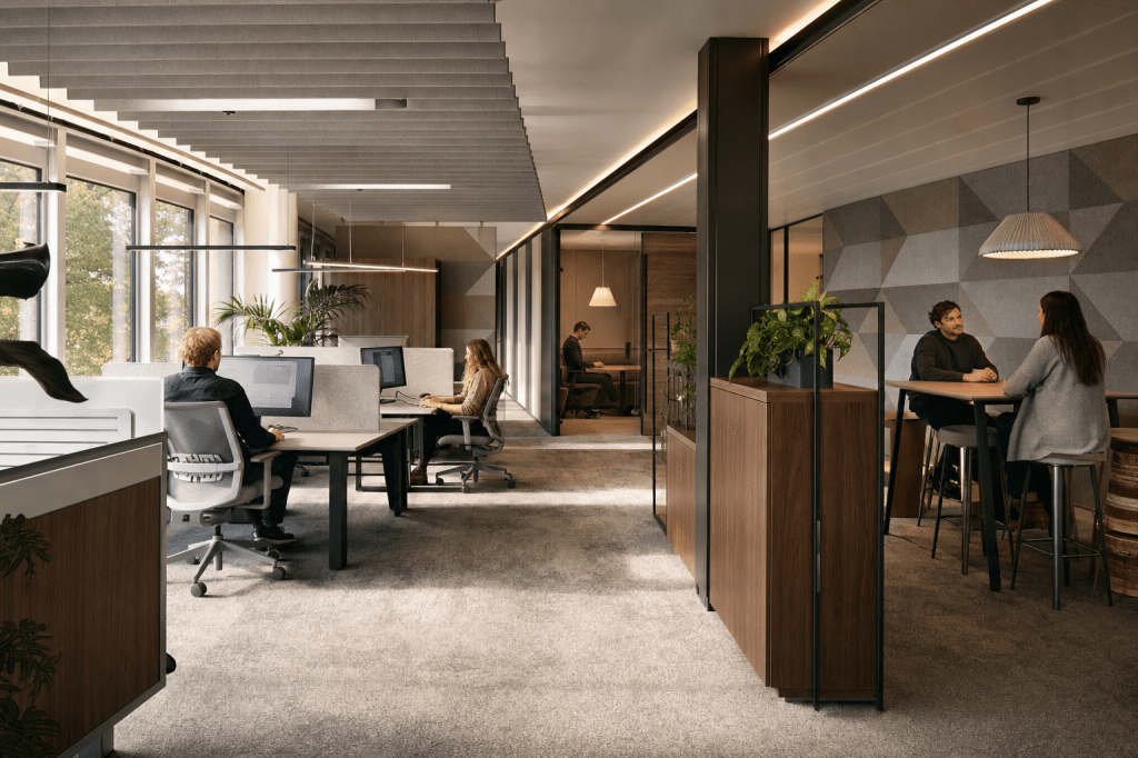 Hoe combineer je akoestiek, ergonomie en merkbeleving in de interieurbouw van een&nbsp;kantoor?