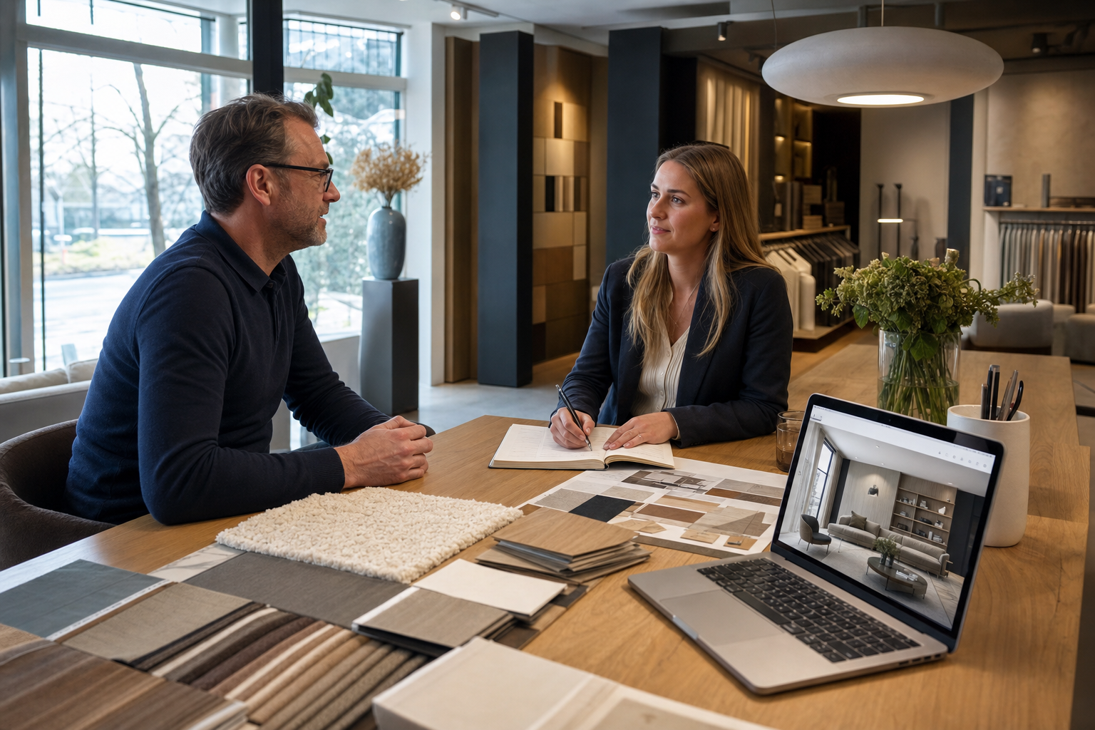Interieurontwerp traject van intake tot oplevering